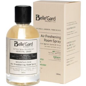 Belle’Gard Mountain Dew antibacterial aromatic room spray patchouli hospital grade disinfectant